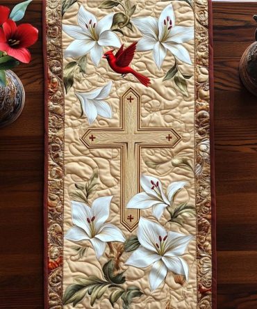 Heavenly Peace Quilted Table Runner