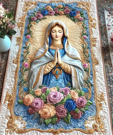 Heavenly Rosary Quilted Table Runner