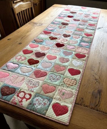 Heirloom Love Quilted Table Runner