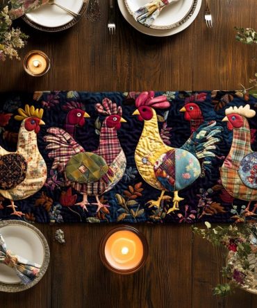 Hen Haven Quilted Table Runner