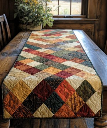 Heritage Bloom Quilted Table Runner