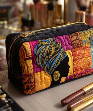 Heritage Glow Quilted Makeup Bag