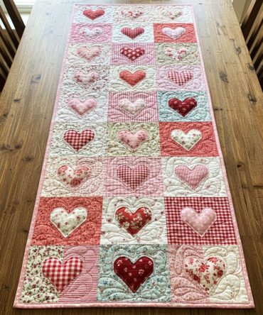 Heritage Love Quilted Table Runner