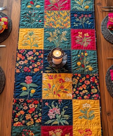 Heritage Stitch Quilted Table Runner
