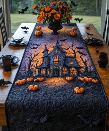 Hexed Homestead Quilted Table Runner