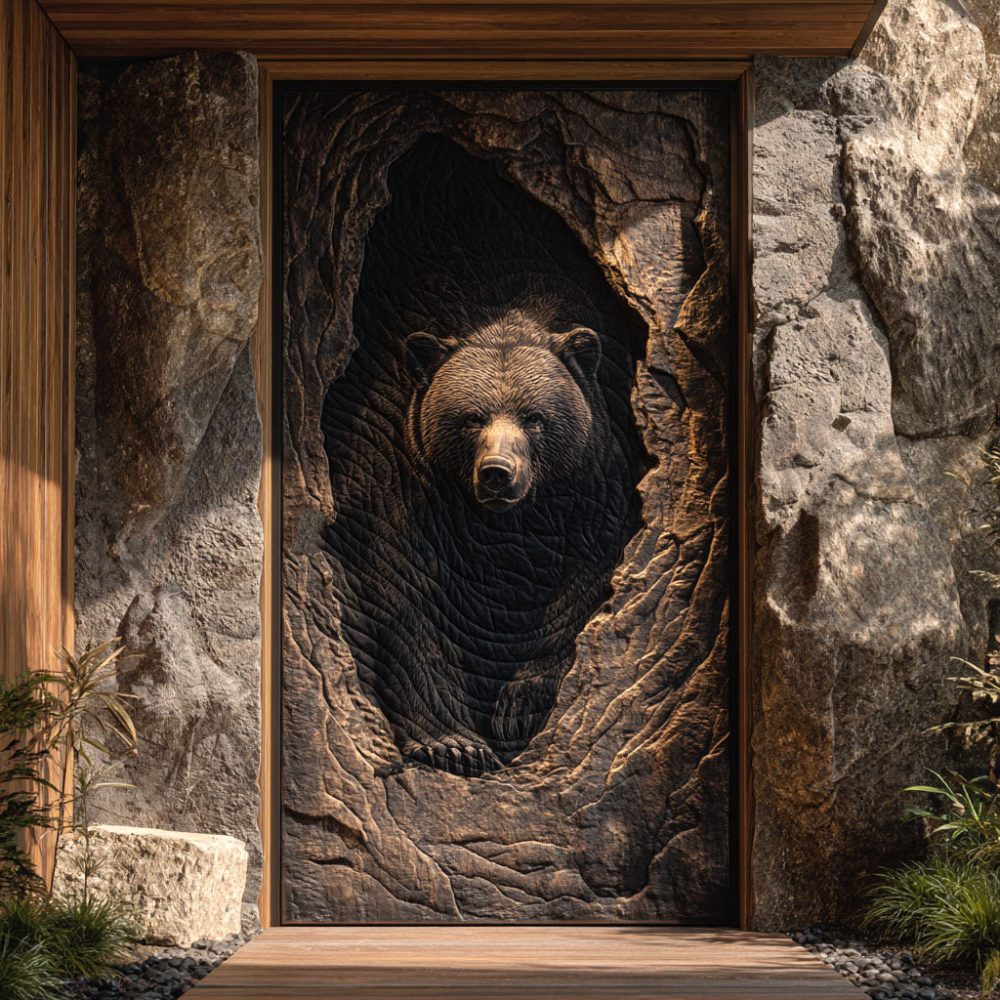 Hidden Majesty Quilted Door Cover