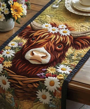 Highland Blossom Quilted Table Runner