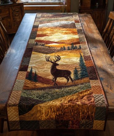 Highland Dawn Quilted Table Runner