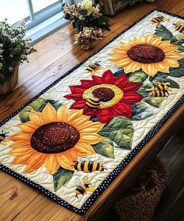 Hive Charm Quilted Table Runner