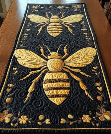 Hive Of Happiness Quilted Table Runner