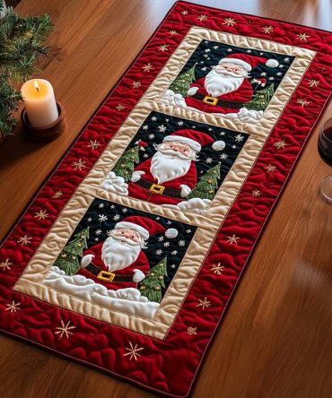 Holiday Cheer Quilted Table Runner