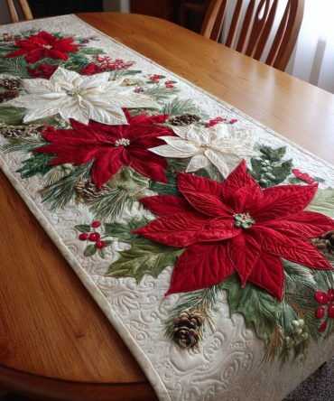 Holiday Radiance Quilted Table Runner