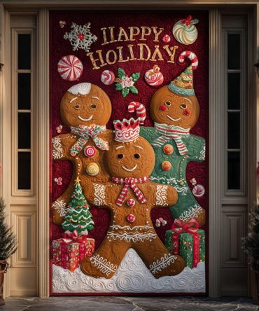 Holiday Treats Quilted Door Cover