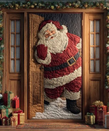 Holiday Welcome Quilted Door Cover