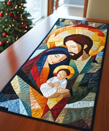 Holy Family Grace Quilted Table Runner