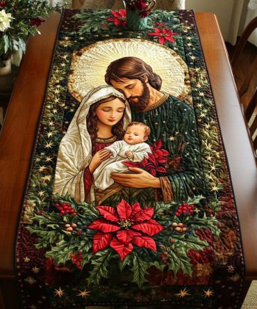 Holy Family Grace Quilted Table Runner