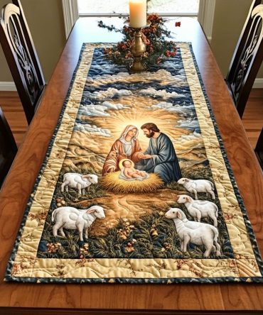 Holy Family Quilted Table Runner