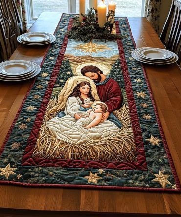 Holy Night Quilted Table Runner