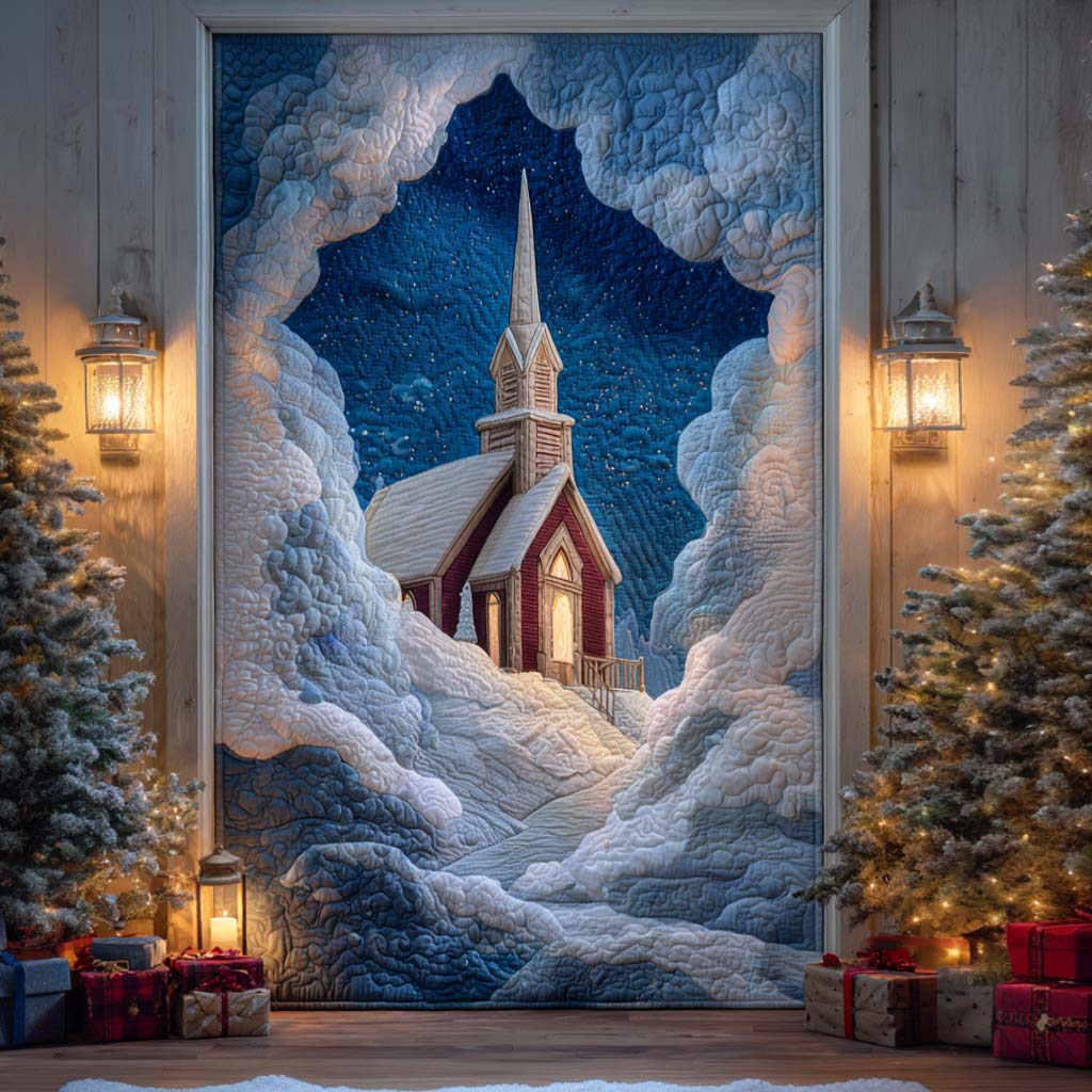 Holy Sanctuary Quilted Door Cover