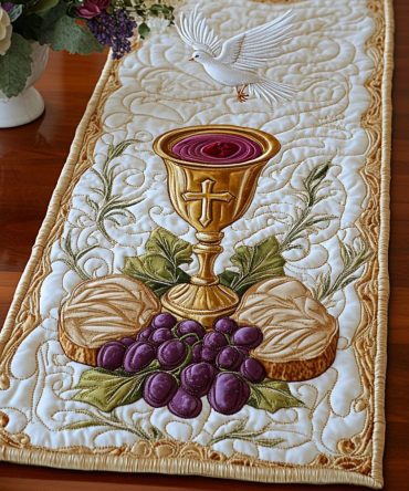 Holy Spirit Feast Quilted Table Runner