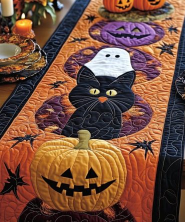 Home Sweet Haunted Home Quilted Table Runner