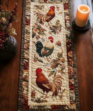 Homestead Style Quilted Table Runner