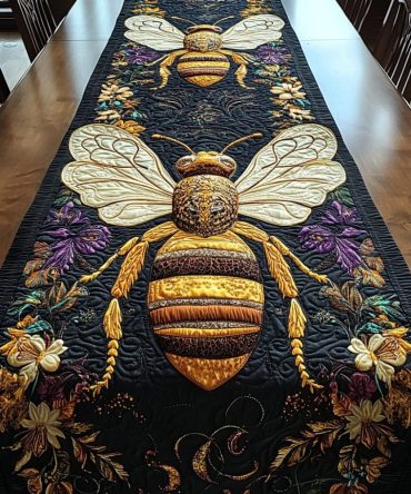 Honey Wings Quilted Table Runner
