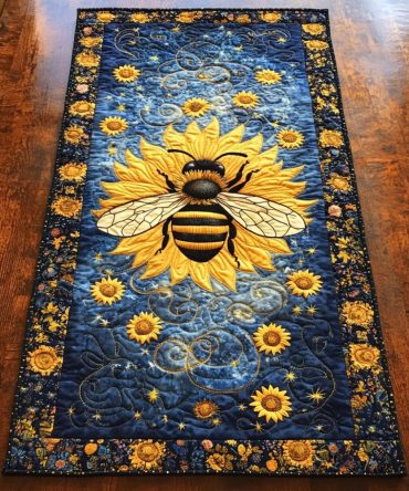 Honey Wings Quilted Table Runner
