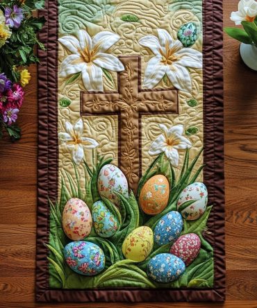 Hope In Bloom Quilted Table Runner