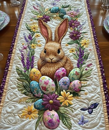 Hoppy Charm Quilted Table Runner
