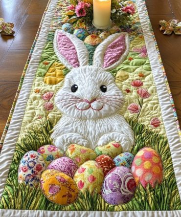 Hoppy Dreams Quilted Table Runner