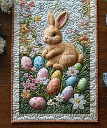 Hoppy Easter Quilted Table Runner