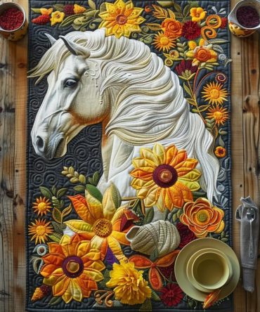 Horse Lover'S Dream Quilted Table Runner