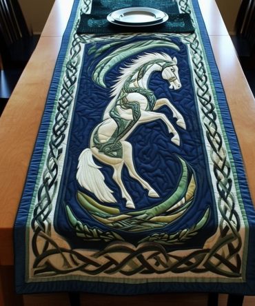 Horse Of Valhalla Quilted Table Runner
