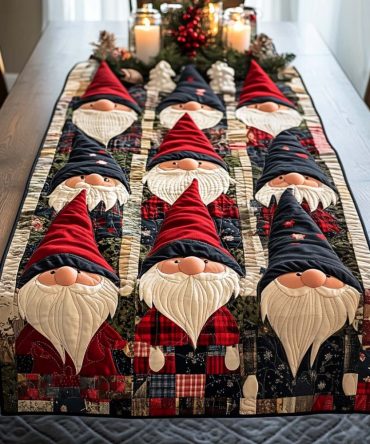 Icicle Kiss Quilted Table Runner