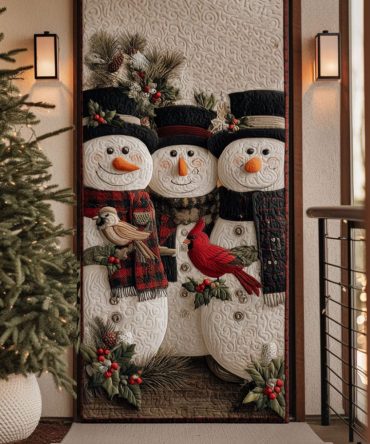 Icy Bubbles Quilted Door Cover