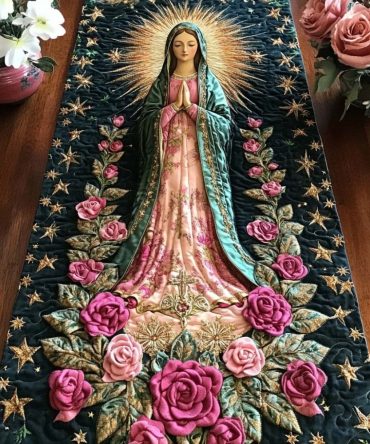 Immaculate Heart Quilted Table Runner