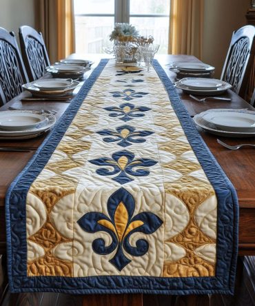 Imperial Fleur Quilted Table Runner
