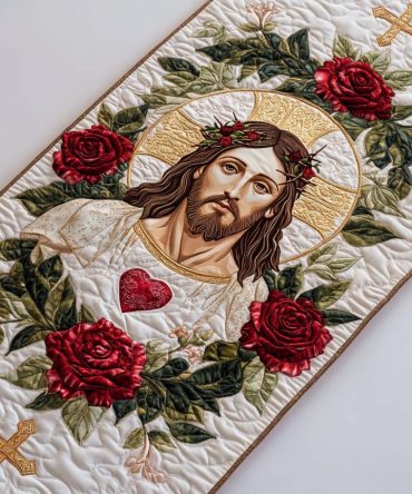 In His Light Quilted Table Runner