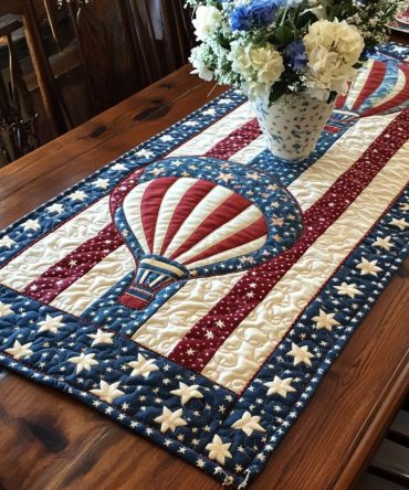 Independence Stitch Quilted Table Runner