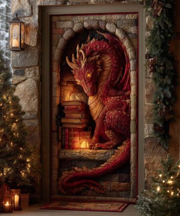 Infernal Majesty Quilted Door Cover