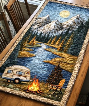 Into The Wild Quilted Table Runner