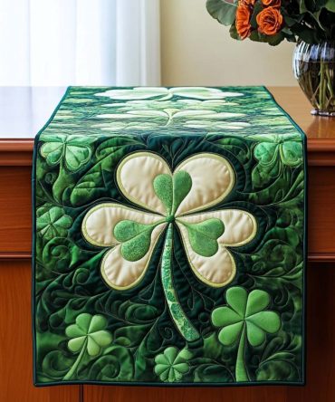 Irish Luck Quilted Table Runner