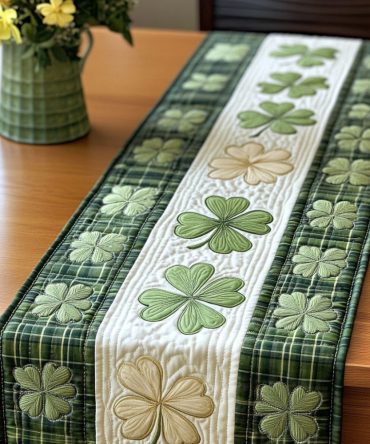 Irish Luck Quilted Table Runner