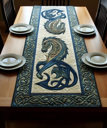 Iron Horse Quilted Table Runner