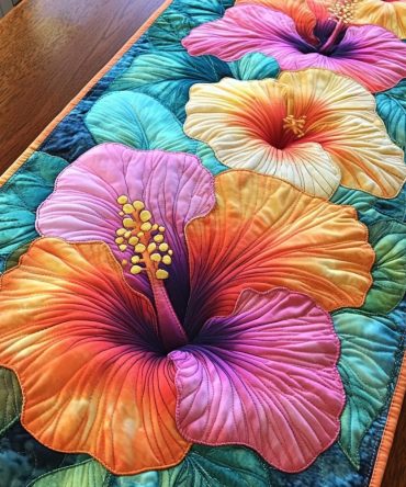 Island Bliss Quilted Table Runner