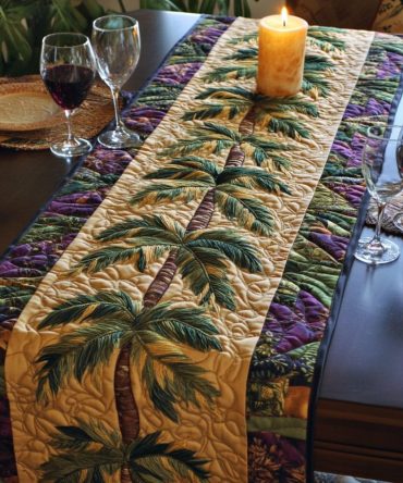 Island Charm Quilted Table Runner