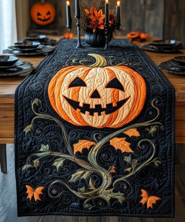 Jack Light Quilted Table Runner