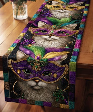 Jester Cat Quilted Table Runner