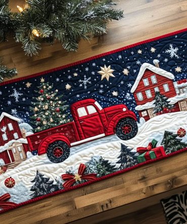 Jingle Bell Joy Quilted Table Runner